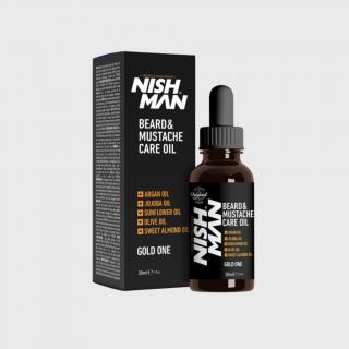 Nish Man Beard & Mustache Care Oil Gold One olej na vousy 30 ml
