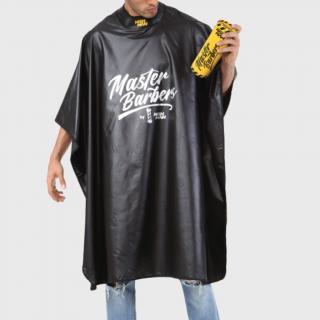 Nish Man Master Barbers Cape barber pláštěnka s gumovým límcem Black/Yellow