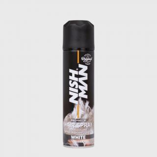 Nish Man Pro Mech Hair Spray White barevný sprej na vlasy bílý 150 ml