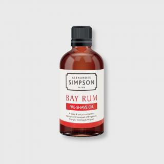 Simpsons Pre-Shave Oil Bay Rum olej před holením 50ml