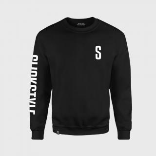 SLICKSTYLE Sleeve Logo Crewneck UNISEX Barva: Černá, Velikost: L