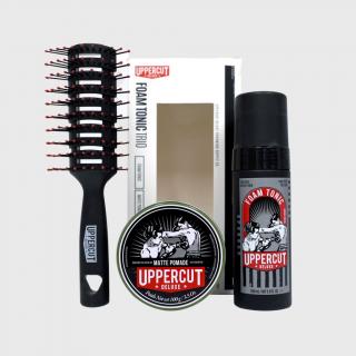 Uppercut Matte Pomade & Foam Tonic Kit dárková sada pro styling vlasů