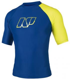 lycrové tričko Neilpryde Rashguard Man S/S modrá Velikost: M,