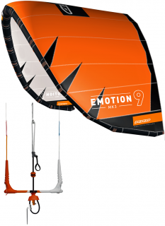 nafukovací kite RRD Emotion MKIII 10.5m² - Hydrofoil/Freeride - Velikost Kitu: 10.5m², Bar: V8-4line, Pumpa: S pumpou