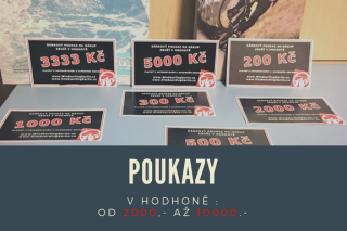 Poukaz v hodnotě od 200,- Cena: 10000