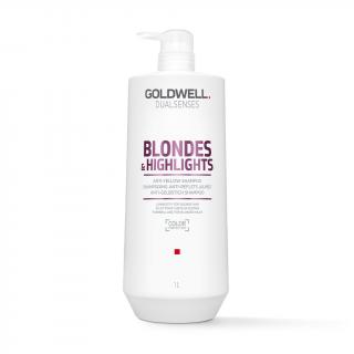 GOLDWELL Dualsenses Blondes šampon pro blond vlasy 1000 ml  + ručník zdarma