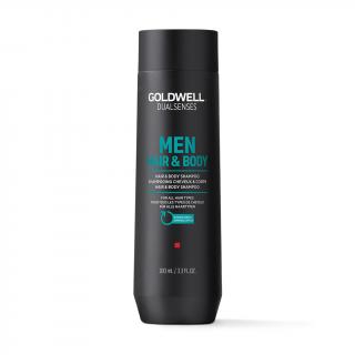 GOLDWELL Dualsenses Men 3v1 kofeinový šampon na vlasy a tělo 100 ml