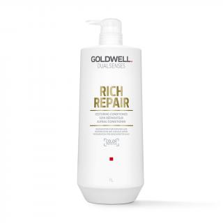 GOLDWELL Dualsenses Rich Repair regenerační kondicionér pro poškozené vlasy 1000 ml  + ručník zdarma