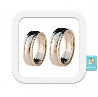 Snubní prsteny zlato kombinované 585/12g