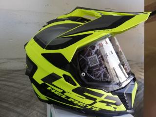 Enduro přilba LS2 MX701 Explorer Alter černo-šedo-fluo žlutá XXL