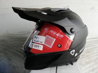 LS2 MX436 PIONEER SOLID Matt Black černá matná enduro helma na motorku Velikost: XS