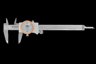 Posuvné měřítko - šuplera s číselníkovým úchylkoměrem, nárazuvzdorné Délka: 150 mm