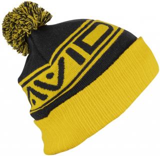 Avid Carp Čepice Bobble Hat Black & Yellow