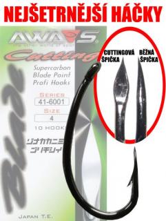 AWAS Háčky Cutting Blade Black Nickel Velikost háčku: #8