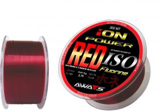 AWAS Vlasec Ion Power Red Iso Fluorine 300m Nosnost: 2,75kg, Průměr: 0,14mm