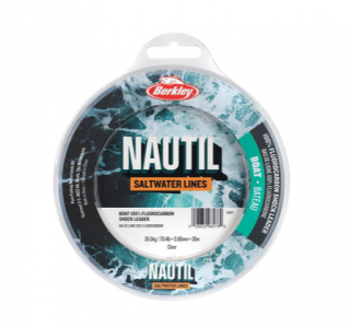 Berkley Fluorocarbon Nautil FCShock Clear 30m Nosnost: 29kg, Průměr: 0,80mm