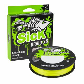 Berkley Pletená Šnůra Sick Braid Hi-Vis Yellow Nosnost: 11,2kg, Průměr: 0,12mm