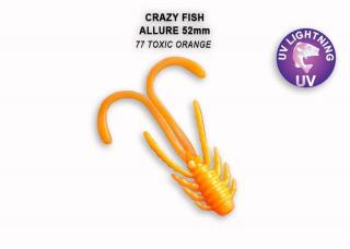 Crazy Fish Gumová Nástraha Allure 2'' 5,2cm Délka cm: 5,2cm, Počet kusů: 6ks, Barva: 77 Toxic Orange