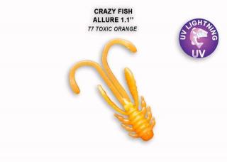 Crazy Fish Gumová Nástraha Allure 2,7cm 10ks Délka cm: 2,7cm, Barva: 77 Toxic Orange