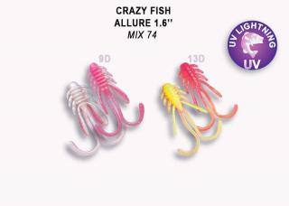 Crazy Fish Gumová Nástraha Allure M74 4cm Délka cm: 4cm, Počet kusů: 8ks
