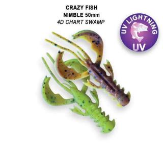 Crazy Fish Gumová Nástraha Nimble Floating 5cm 8 ks Délka cm: 5cm, Barva: 4d