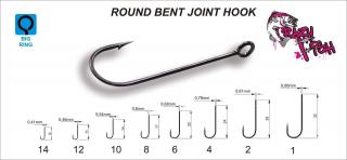 Crazy Fish Háčky Round Bent Joint Hook Velikost háčku: #4