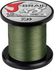 Daiwa Pletená Šňůra J-Braid Barva Dark Green Nosnost: 12kg, Průměr: 0,18mm