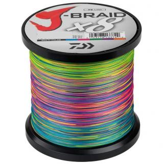 Daiwa Pletená Šňůra J-Braid Barva Multi Color 1m Nosnost: 18kg, Průměr: 0,24mm