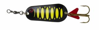 DAM Třpytka Effzett Standard Spoon Sinking Fluo Yellow/Black UV Varianta: 3.2CM - 6G