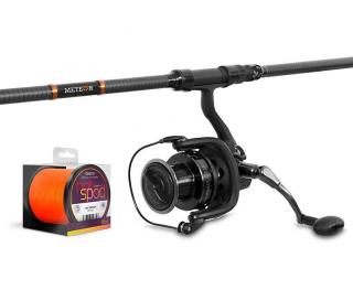 Delphin Spodový Set SPODCarp Prut 3,6m 5lb 2-díl + Naviják Corzar 3T + Šňůra 0,14 mm