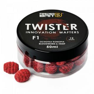 FeederBait Neutrálně Vyvážená Nástraha Twister Wafters 12x15mm Příchuť: Patentka/Konopí, Hmotnost: 75ml, Průměr: 12x15mm
