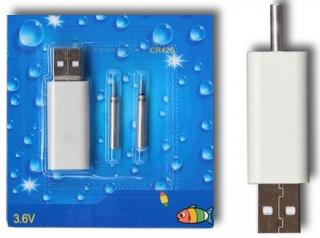 Flajzar USB Nabíječka + 2x Baterie CR425 - 3V
