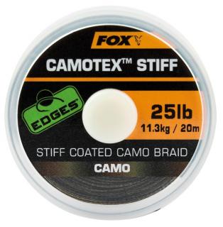 Fox Návazcová Šňůrka Edges Camotex Stiff 20m Nosnost: 9,1kg, Varianta: 20lb