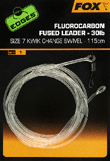 Fox Návazec Fluorocarbon Fused leader Varianta: Fox Návazec Kwik Change Swivel 115cm - vel.7