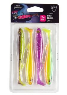 Fox Rage Gumová Nástraha Slick Shad UV Mixed Colour Packs Délka cm: 11cm, Počet kusů: 4ks