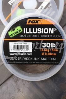 Fox Šokový Vlasec Edges Illusion 50m Nosnost: 30lb, Průměr: 0,50mm