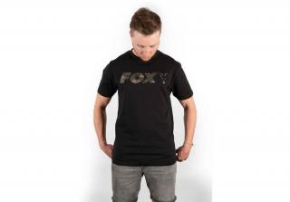 Fox Triko Black/Camo Chest Print T-Shirt Velikost: L