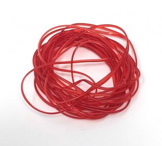 Hends Body Glass Half Round 1,2 mm Red Pink