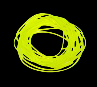 Hends Body Glass Half Round 1,2 mm Yellow Fluo