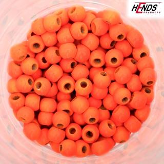 Hends Mosazné Hlavičky Brass Beads Fluo orange Průměr: 2,3mm