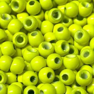 Hends Mosazné Hlavičky Brass Beads Fluo Yellow Průměr: 2,3mm