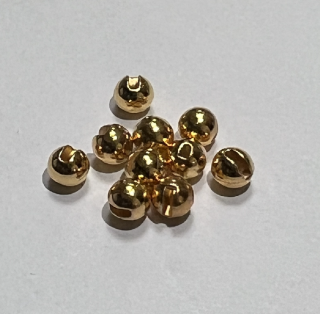 Hends Tungstenové Hlavičky Tungsten Beads Gold Galvanized Slotted Průměr: 2,3mm