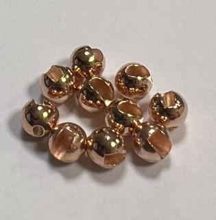 Hends Tungstenové Hlavičky Tungsten Beads Rose Gold Normal Slot Průměr: 5,5mm, Počet kusů: 10ks