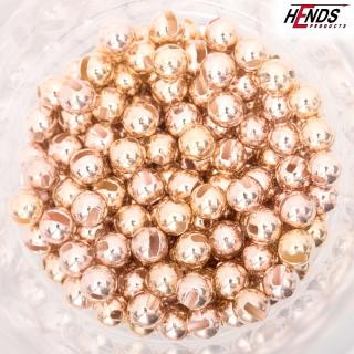 Hends Tungstenové Hlavičky Tungsten Beads Rose Gold Small Slot Průměr: 2,3mm, Počet kusů: 10ks