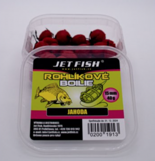 Jet Fish Rohlíkové Boilie 40g Příchuť: Jahoda