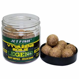 Jet Fish Vyvážené Boilie Legend Range Žlutý Impuls Ořech Javor 250 ml Průměr: 20mm