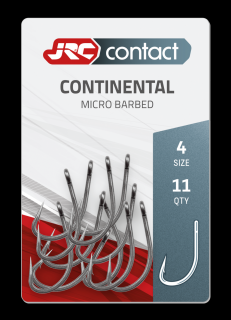 JRC Háčky Continental Carp Hooks 11 ks Velikost háčku: #4, Počet kusů: 11ks