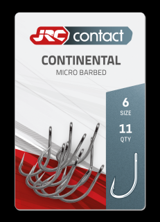 JRC Háčky Continental Carp Hooks 11 ks Velikost háčku: #6, Počet kusů: 11ks