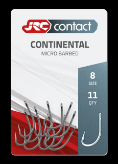 JRC Háčky Continental Carp Hooks 11 ks Velikost háčku: #8, Počet kusů: 11ks