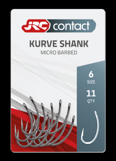 JRC Háčky Kurve Shank Carp Hooks 11ks Velikost háčku: #6, Počet kusů: 11ks
